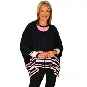 EUGEN KLEIN 5 Hearts by Eugen Klein Navy and Pink Cardigan 8298 32070 51