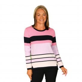 5 Hearts by Eugen Klein Navy and Pink Sweater 8564 32070 56