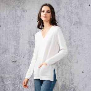 Alison Sheri Beige or Blue Sweater A44008