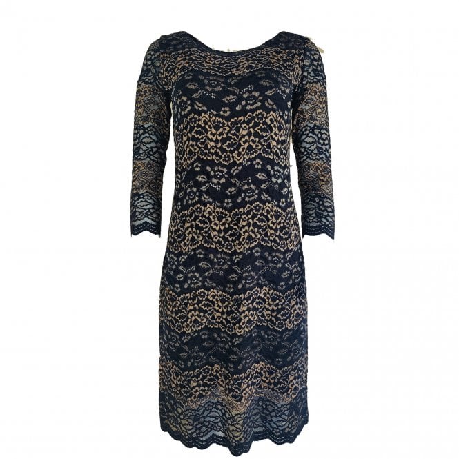 ALLISON Black and Gold Dress 61121