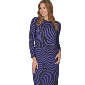 Allison Black Purple Dress 61145