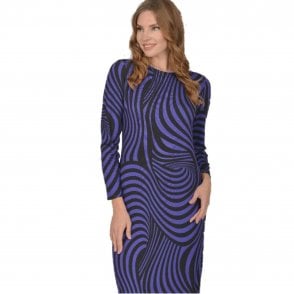 Allison Black Purple Dress 61145