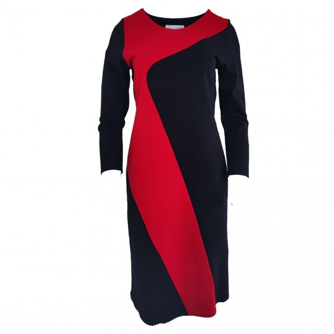 ALLISON Black Red Dress 4311