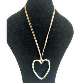 Barbara Easton Gold Heart Necklace N0361