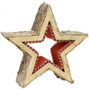Satchville Gifts Birch Small Star XM330198 Red