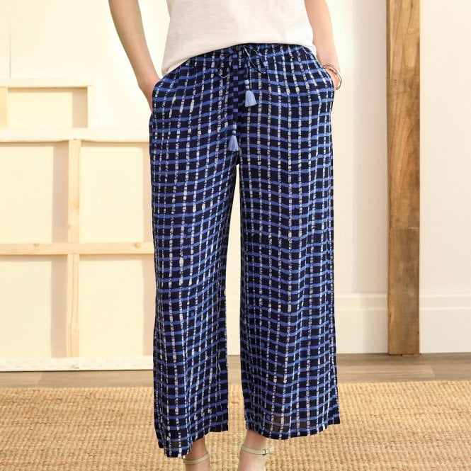 HATLEY Blue Croped cassie trousers S24SPL1731