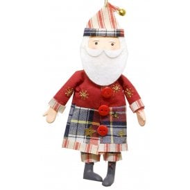 Christmas Decoration 10129 Long Patchwork Santa