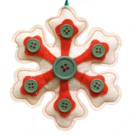 Christmas Decoration 12923 White  Snowflake