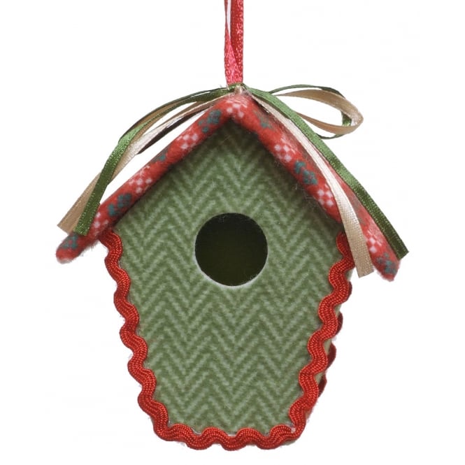 GISELA GRAHAM Christmas Decoration 13415 Green Bird House