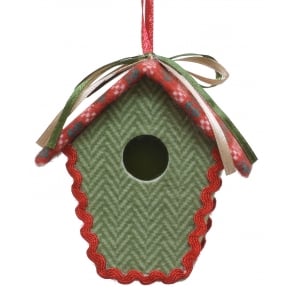 GISELA GRAHAM Christmas Decoration 13415 Green Bird House