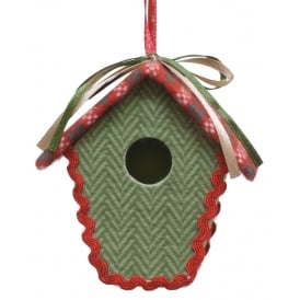 Christmas Decoration 13415 Green Bird House
