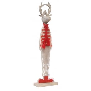GIFTWARE TRADING Christmas Decoration 26461 Wooden Reindeer Small Giftware Trading 26461