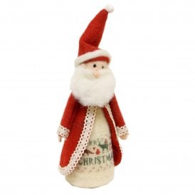 Christmas Decoration 39066 Felt Wool Santa Gisela Graham