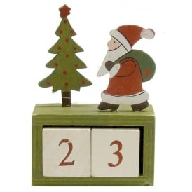 Christmas Decoration SA-49335 Advent Blocks Santa Giftware Trading Sa-49335 Santa