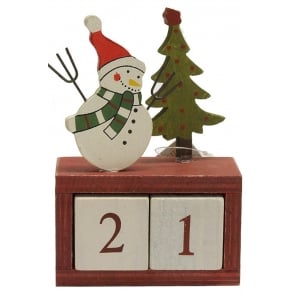 GIFTWARE TRADING Christmas Decoration SA-49335 Advent Blocks Snowman Giftware Trading SA-49335 Snowman