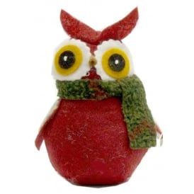 Christmas Decoration YU-6711 Felt Owl Red Giftware Trading YU-6711 Red