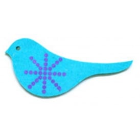 Christmas Tree Decoration 17281 Bird Teal Gisela Graham 17281 teal