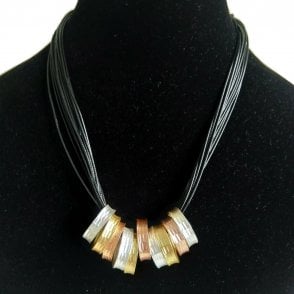 Dante Silver Bronze and Gold Necklace 51464