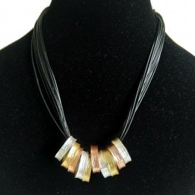 Dante Silver Bronze and Gold Necklace 51464