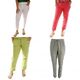 Doris Streich Beige Pink White or Lime Trouser 854135