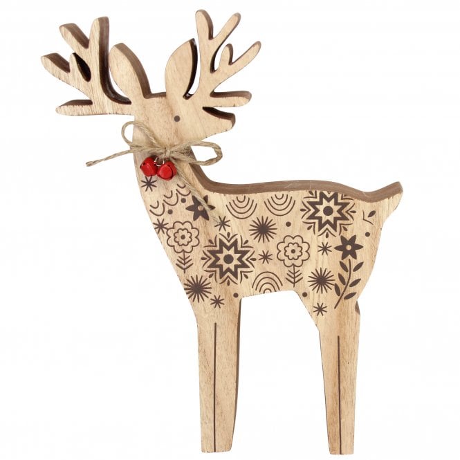GISELA GRAHAM Wood Reindeer 31417