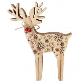 Gisela Graham Wood Reindeer 31417