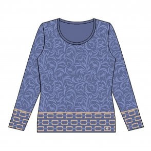 Gollehaug Blue Sweater 02421 11088