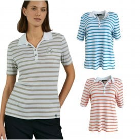 Gollehaug Cashew Peach or Blue Polo Shirt 02511 23291
