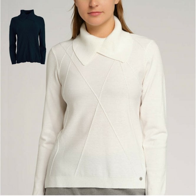 GOLLEHAUG  Cream Black Sweater 2521 11024