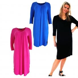 Gollehaug Dress in Pink Blue or Black 2311 27328