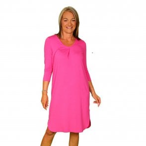 Gollehaug Dress in Pink Blue or Black 2311 27328