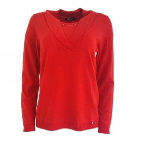 Gollehaug Ecru Red Navy Turquoise Sweater 02421 11001