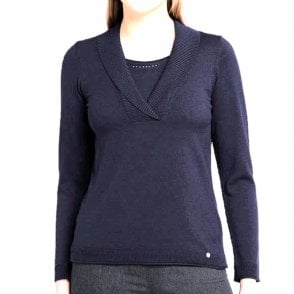 Gollehaug Ecru Red Navy Turquoise Sweater 02421 11001