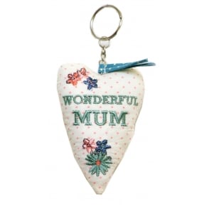 GISELA GRAHAM Keyring 38334 White Gisela Graham 38334