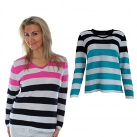 Kris Pink or Blue Stripe sweater 221156