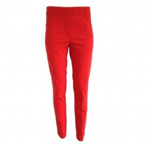 Latte Cropped trouser in Navy White Black or Red T7002