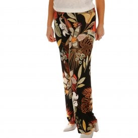 Latte jungle print trouser EM11189