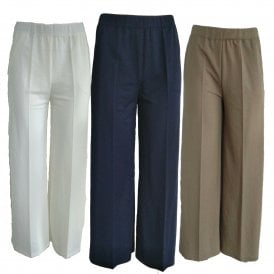 Latte trouser Navy Cream or Camel T119