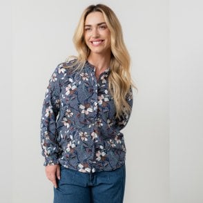 Lily & Me Navy Rachel Blouse LM25617