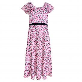 Lizabella Pink and Navy Dress 2679