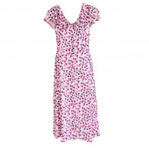 Lizabella Pink and Navy Dress 2679