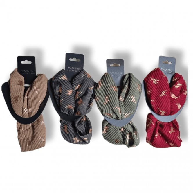 PASSION Magnetci Scarf Beige Grey or Green MM1843