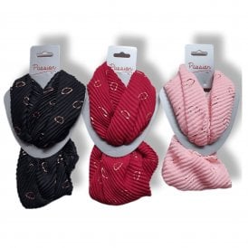 Magnetic Scarf Wine Pink or Black MM1977