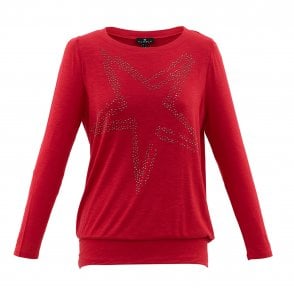 Marble Black or Red Top 6744