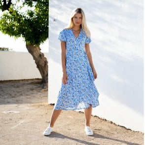 Marble Blue Dress 7400