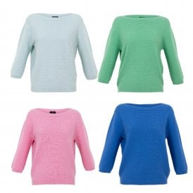 Marble Blue Ice Pink and Green Sweater 7009