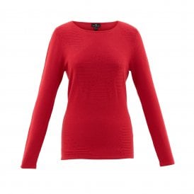 Marble Red Sweater 6693
