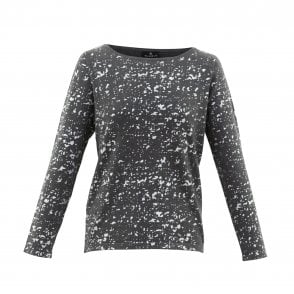 Marble Sweater Black Grey or Winter White 6694