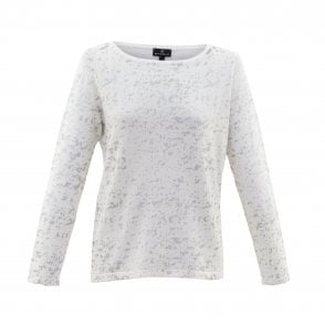 Marble Sweater Black Grey or Winter White 6694