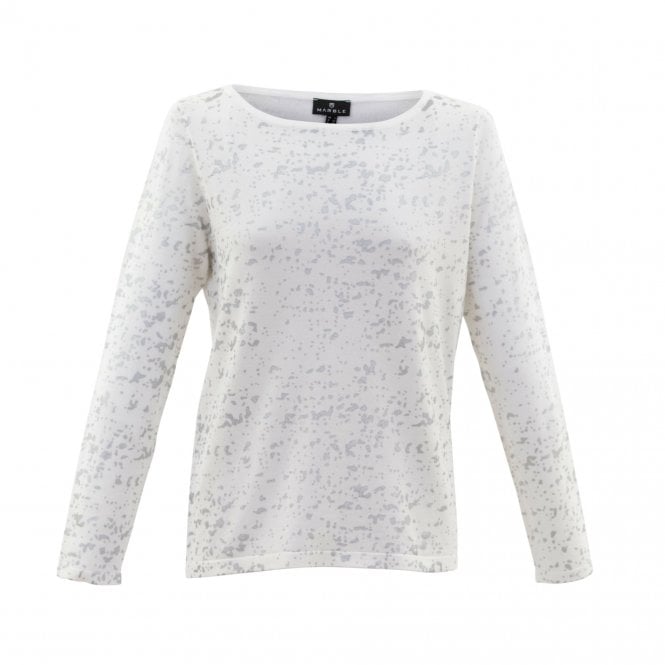 MARBLE  Sweater Black Grey or Winter White 6694